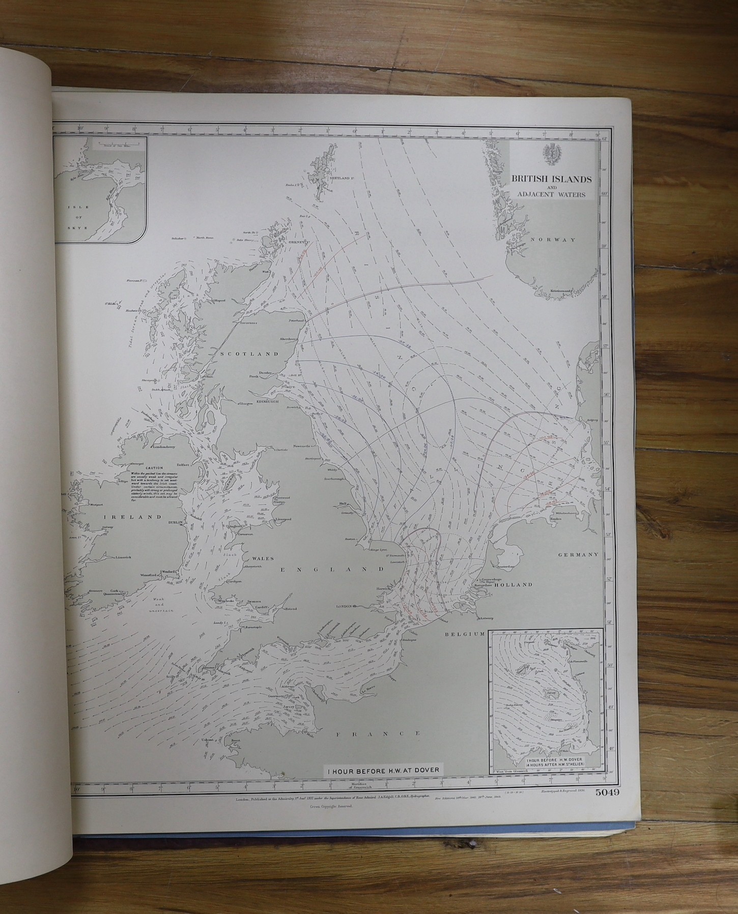 Three atlases of tidal streams British islands and adjacent waters